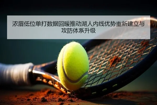 浓眉低位单打数据回暖推动湖人内线优势重新建立与攻防体系升级